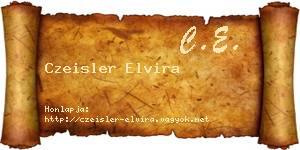 Czeisler Elvira névjegykártya